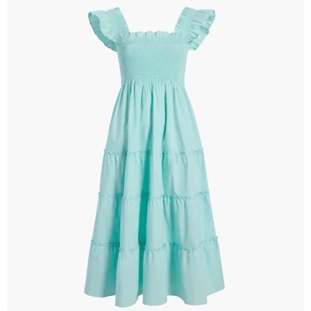 NWT // Hill House The Ellie Nap Dress Bay Blue Size XS